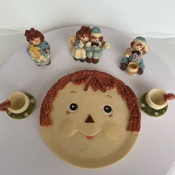 RAGGEDY ANN AND ANDY COLLECTIBLE SET - Picture 1 of 14